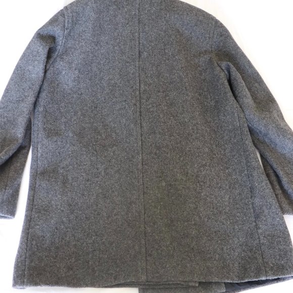 Vintage J. Percy for Marvin Richards Wool Pea Coat Jacket Gray Size 14 - Picture 3 of 9